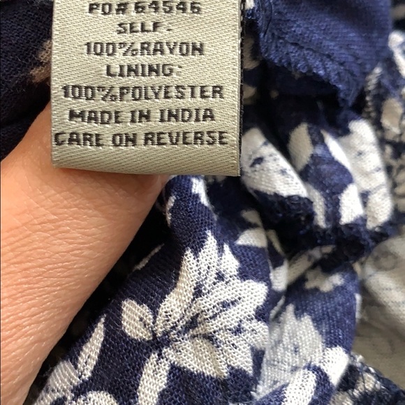 Blue and White Floral Romper - Picture 5 of 5